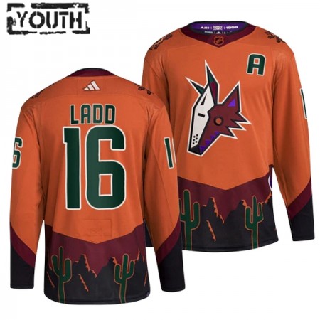 Barn Ishockey Arizona Coyotes tröja Andrew Ladd 16 Adidas 2022-23 Orange Reverse Retro 2.0 Authentic